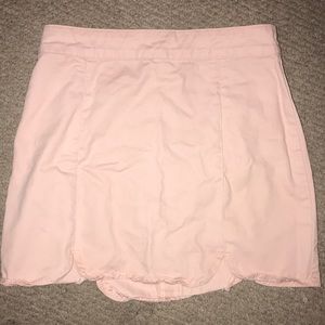 light pink skirt